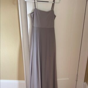 Formal Gray Dress with bow in back